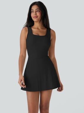 HALARA Black Active Dress, Easy Peezy